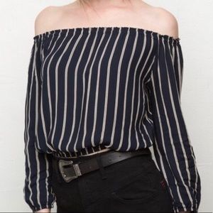 Brandy Melville Off the Shoulder Crop Top